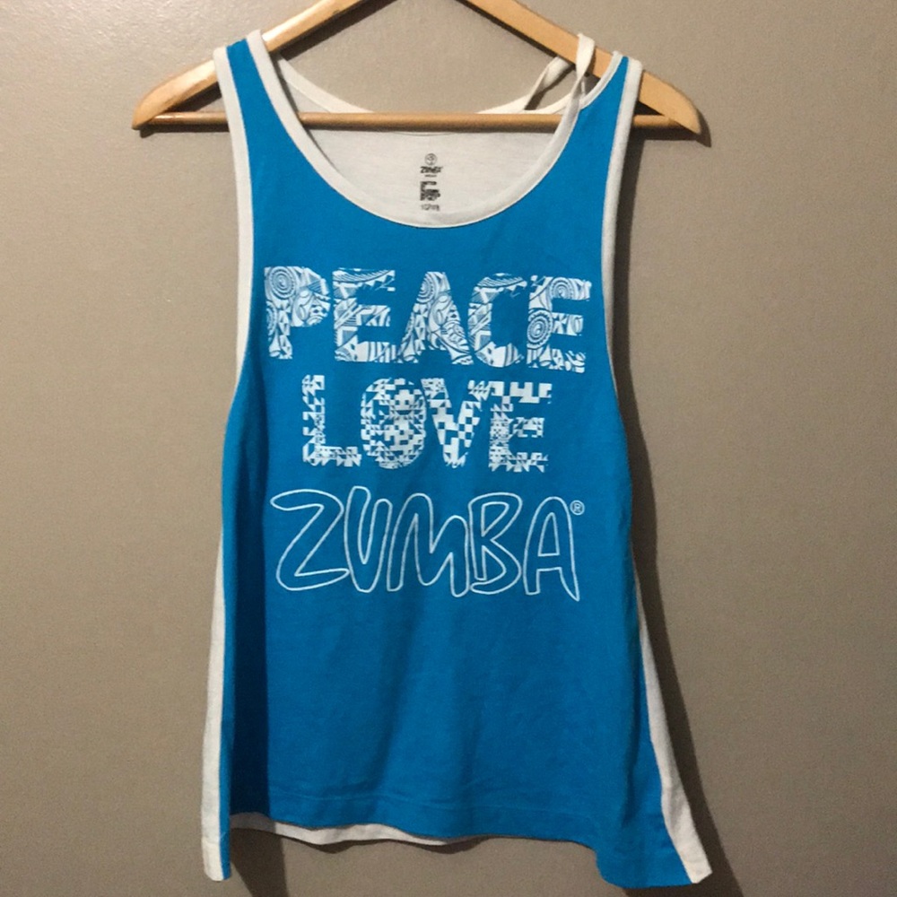 Peace love zumba loose tank
